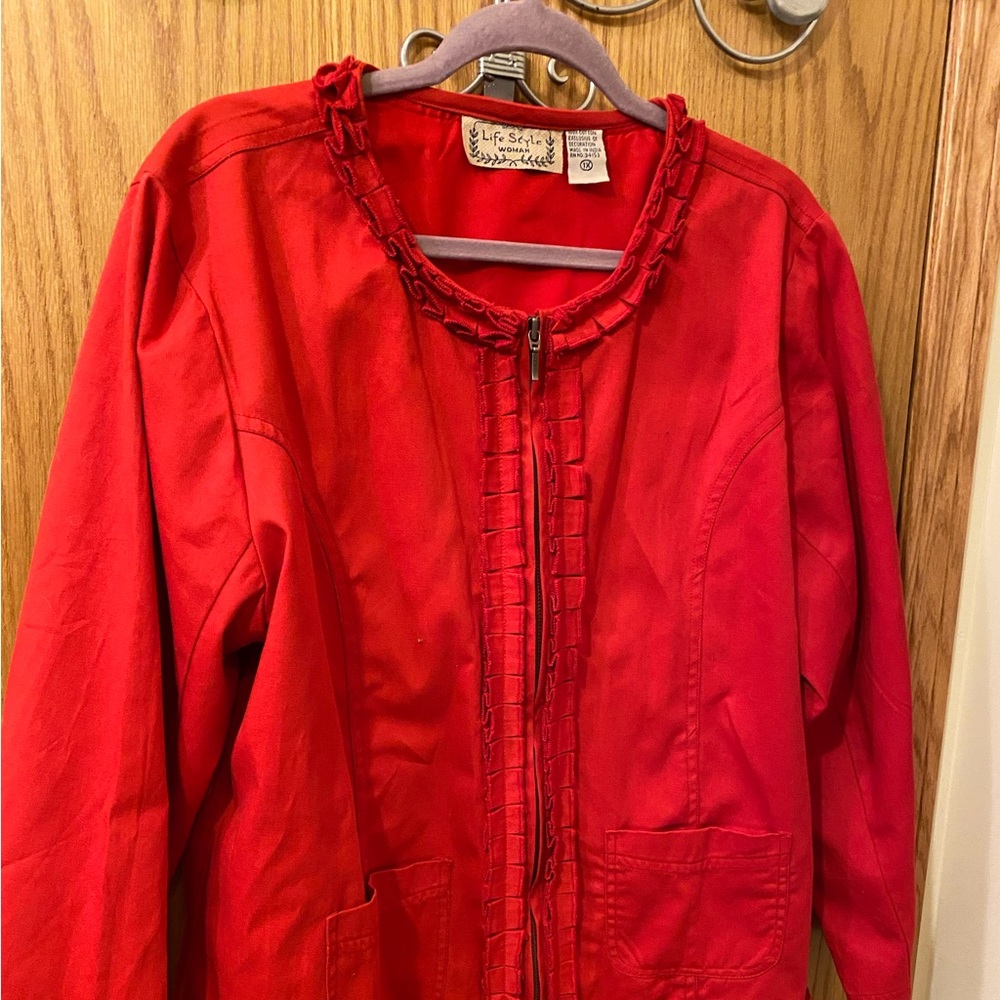 NWT Life Style Women’s red jacket